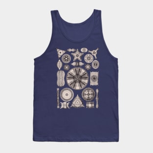 Ernst Haeckel Diatoms Lavender Gray Tank Top